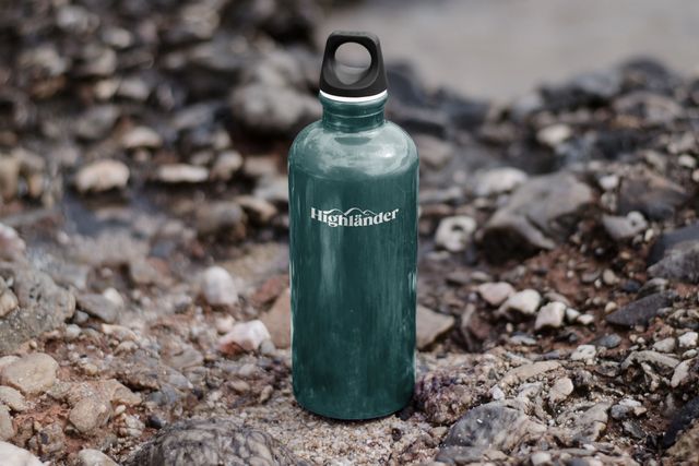 Trinkflasche für Highländer. highlaender-flasche