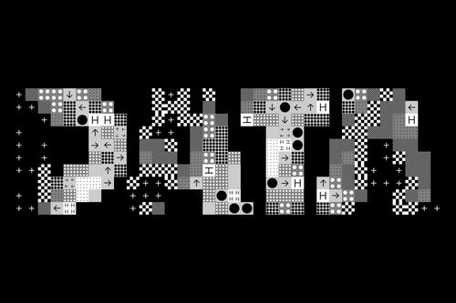 Ansicht einer Animation der Buchstaben DATA